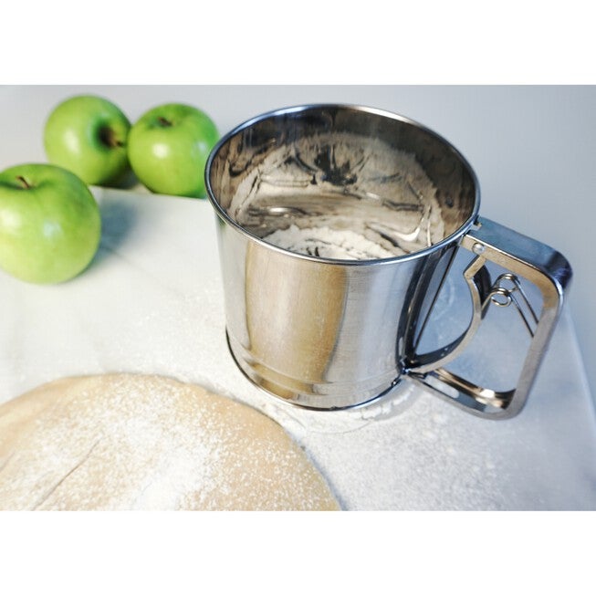 Triple Mesh Stainless Steel 5 Cup Flour Sifter, , alternate image number null
