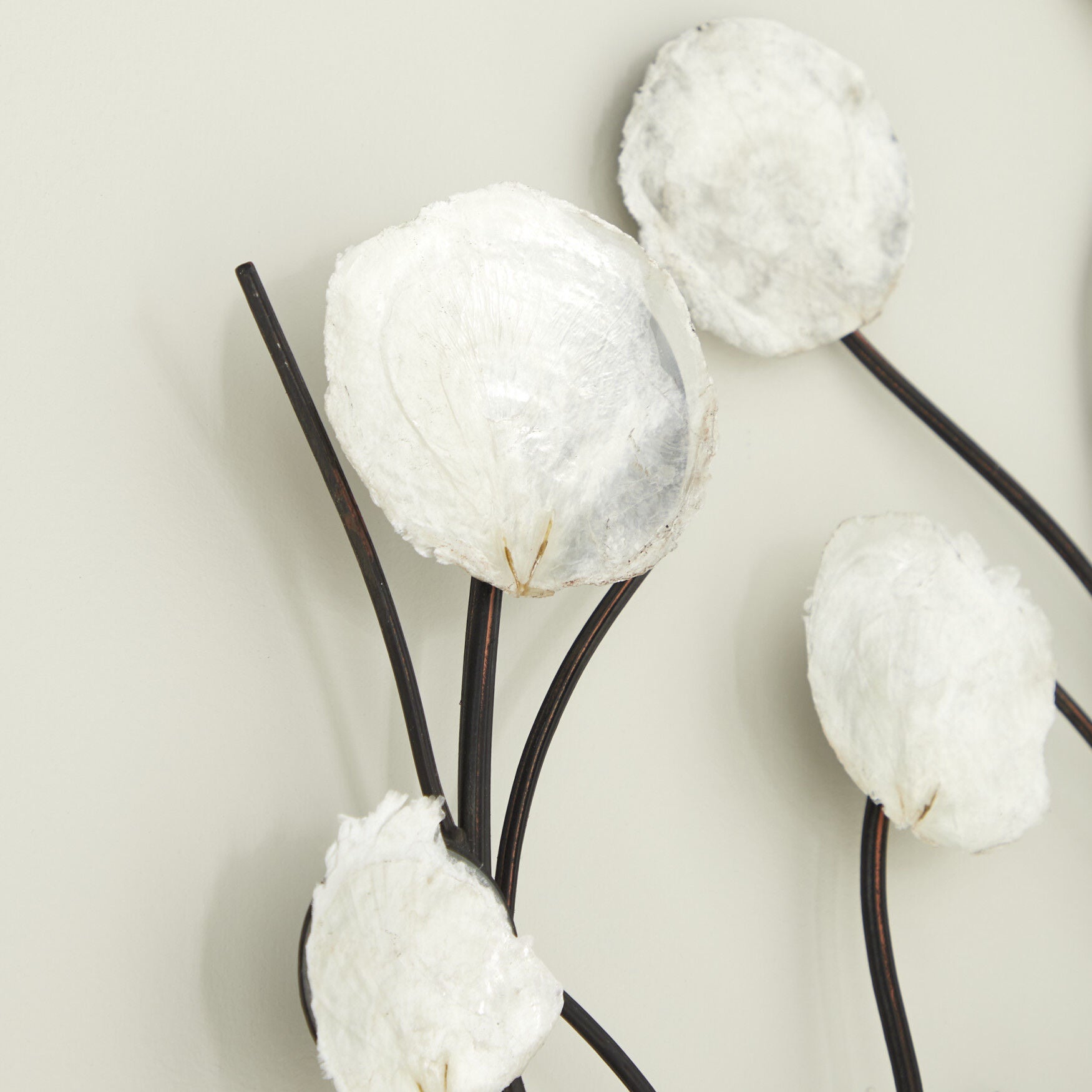 White Metal Coastal Abstract Wall Decor, , alternate image number 3