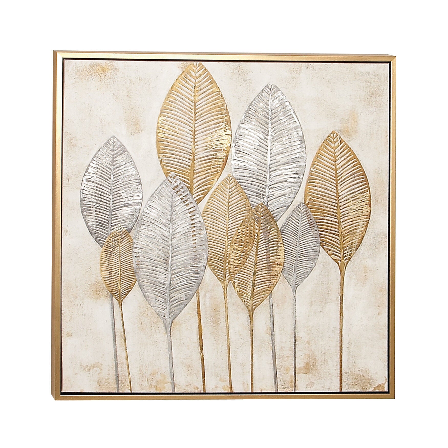 Cosmoliving By Cosmopolitan Brown Canvas Wall Art Framed Wall Art, , alternate image number 3