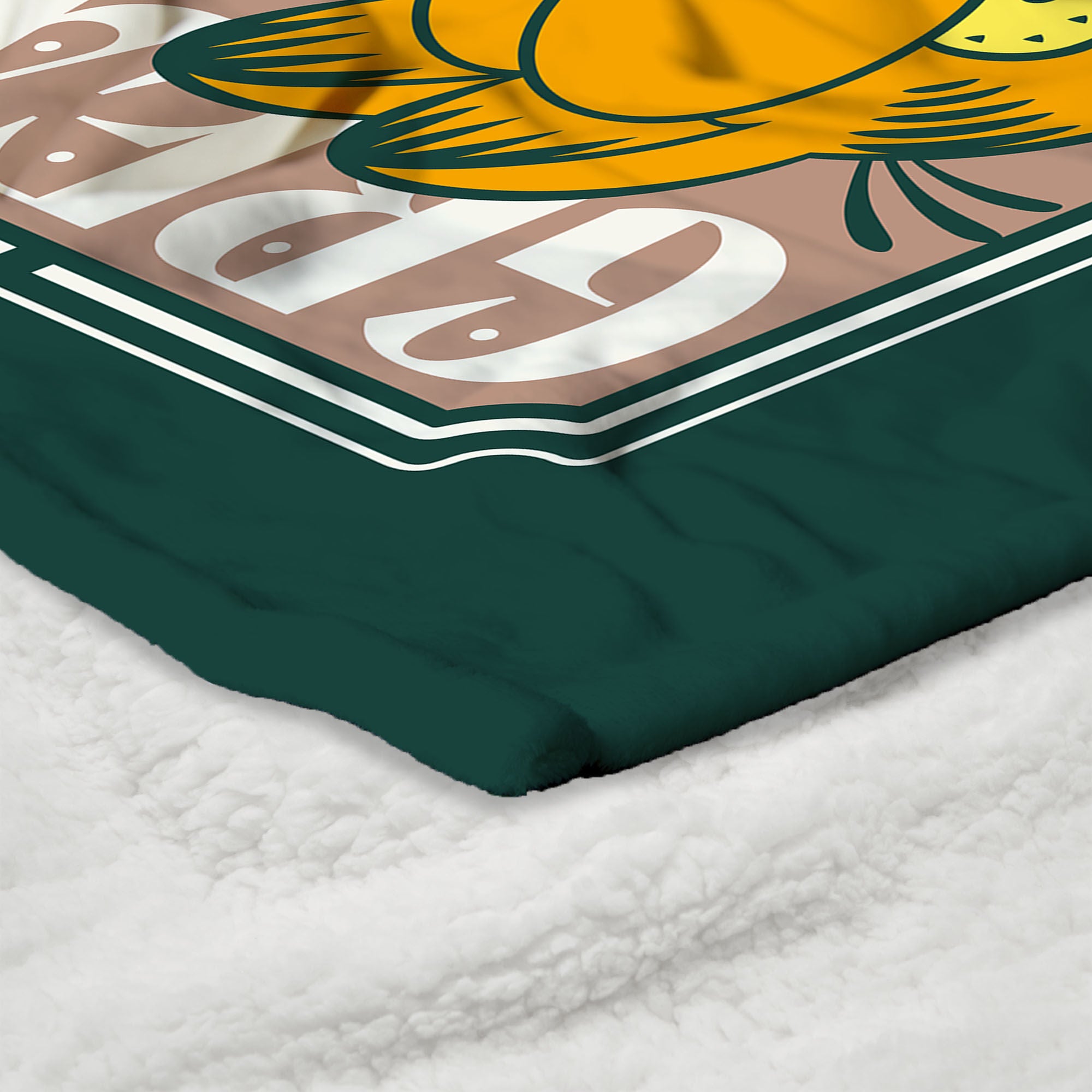 Hasbro Silk Touch Sherpa Throw Blanket 50X60 Inches, GREEN, alternate image number 4