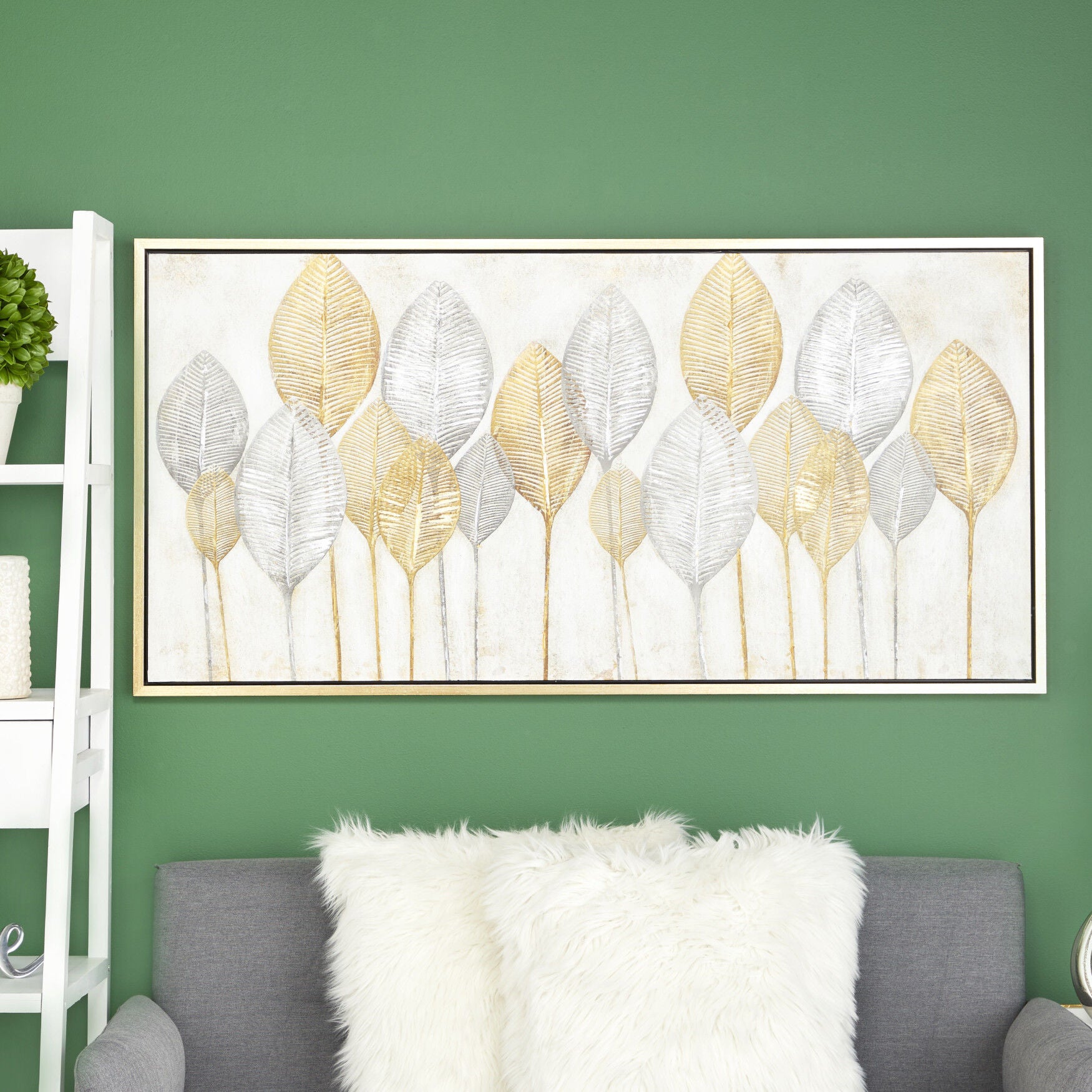 Cosmoliving By Cosmopolitan Brown Canvas Wall Art Framed Wall Art, , alternate image number 9
