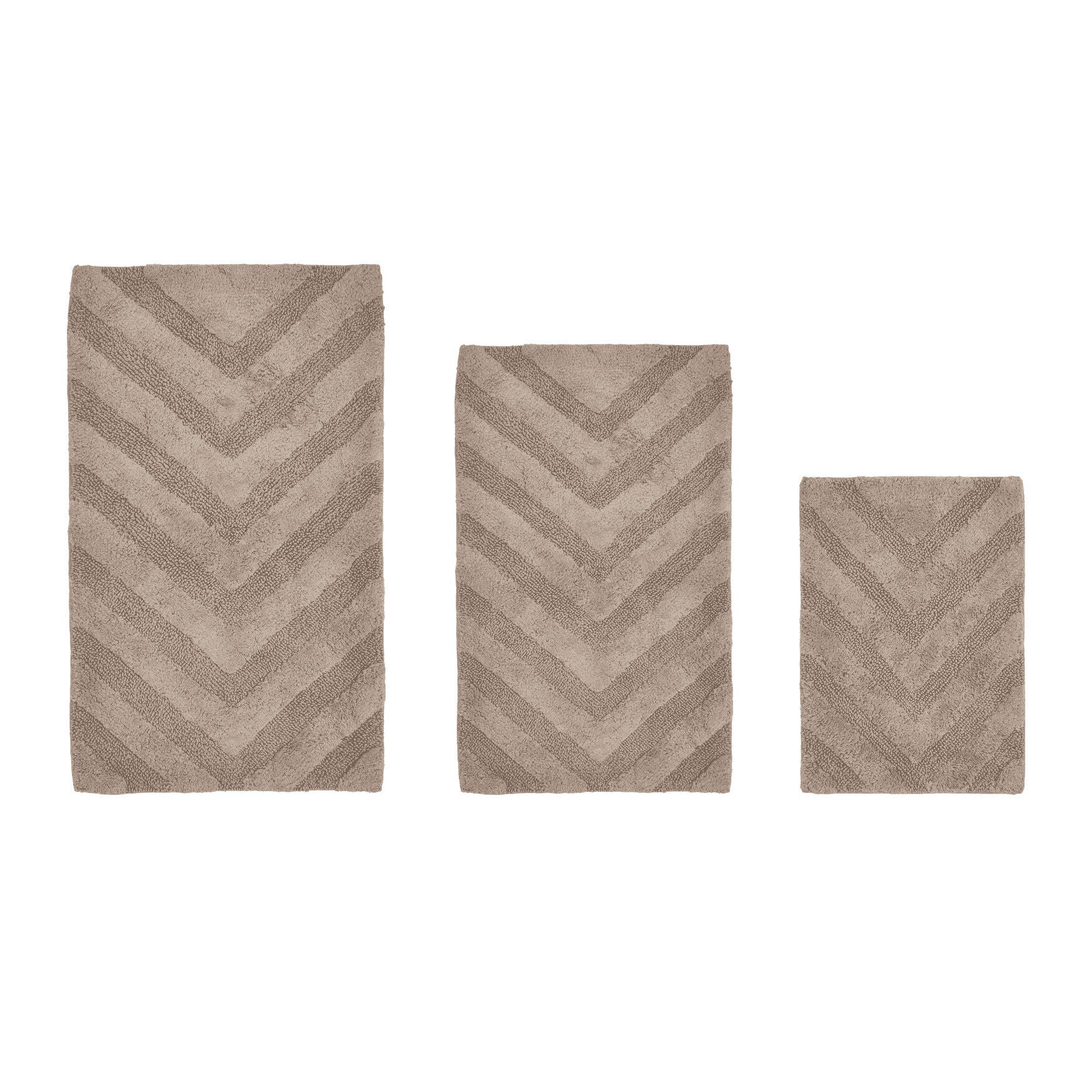 Hugo Collection 100% Cotton 3 Piece (17 inches X 24 inches | 21 inches X 34 inches | 24 inches X 40 inches) Bath Rug Set, SAND, hi-res image number 0