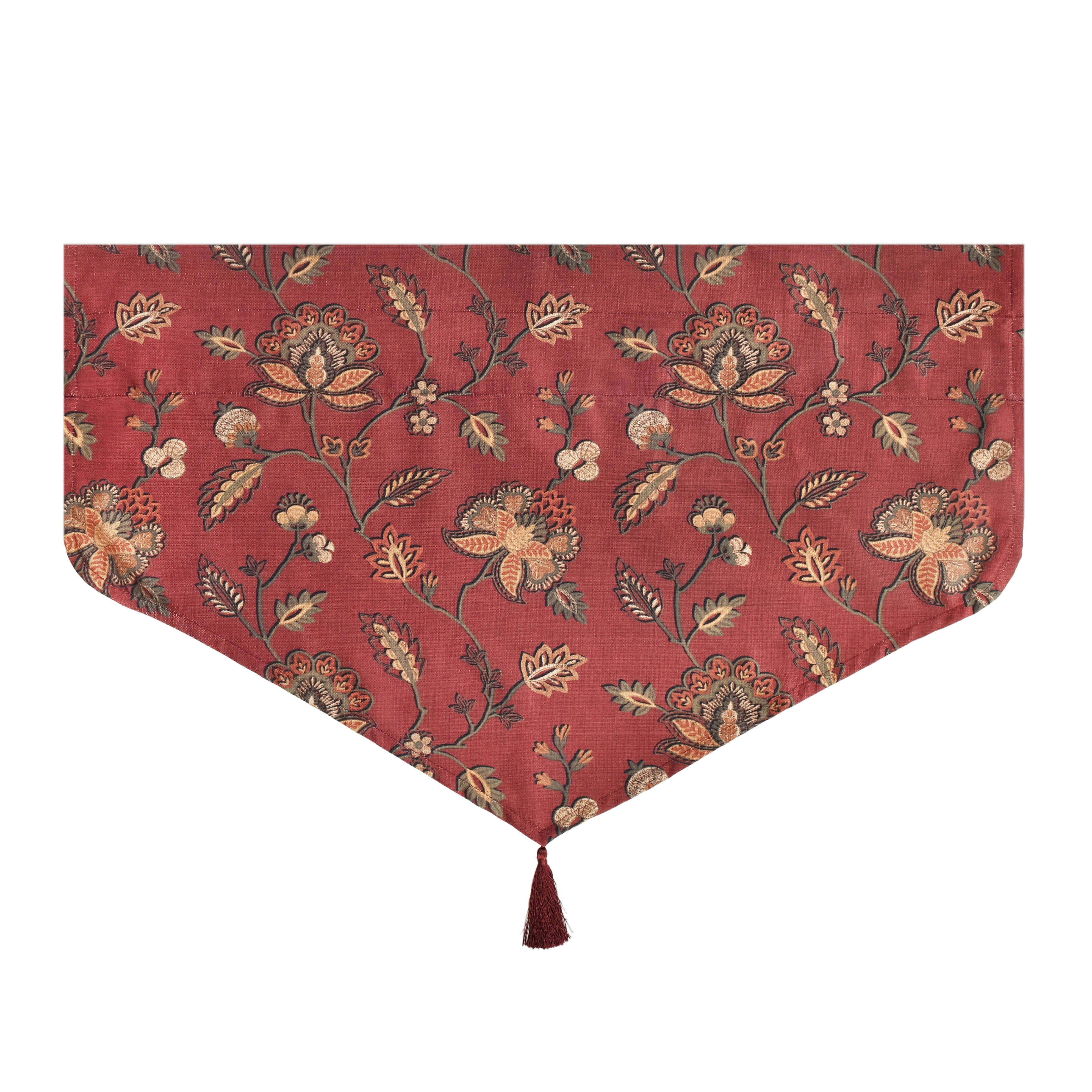Bari Window Ascot Valance, RED, alternate image number 3
