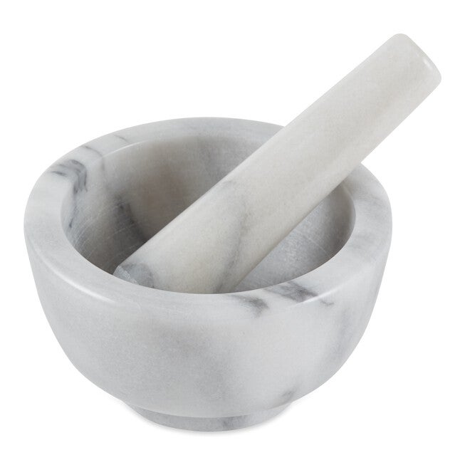 Marble Mortar and Pestle - White, , alternate image number 2