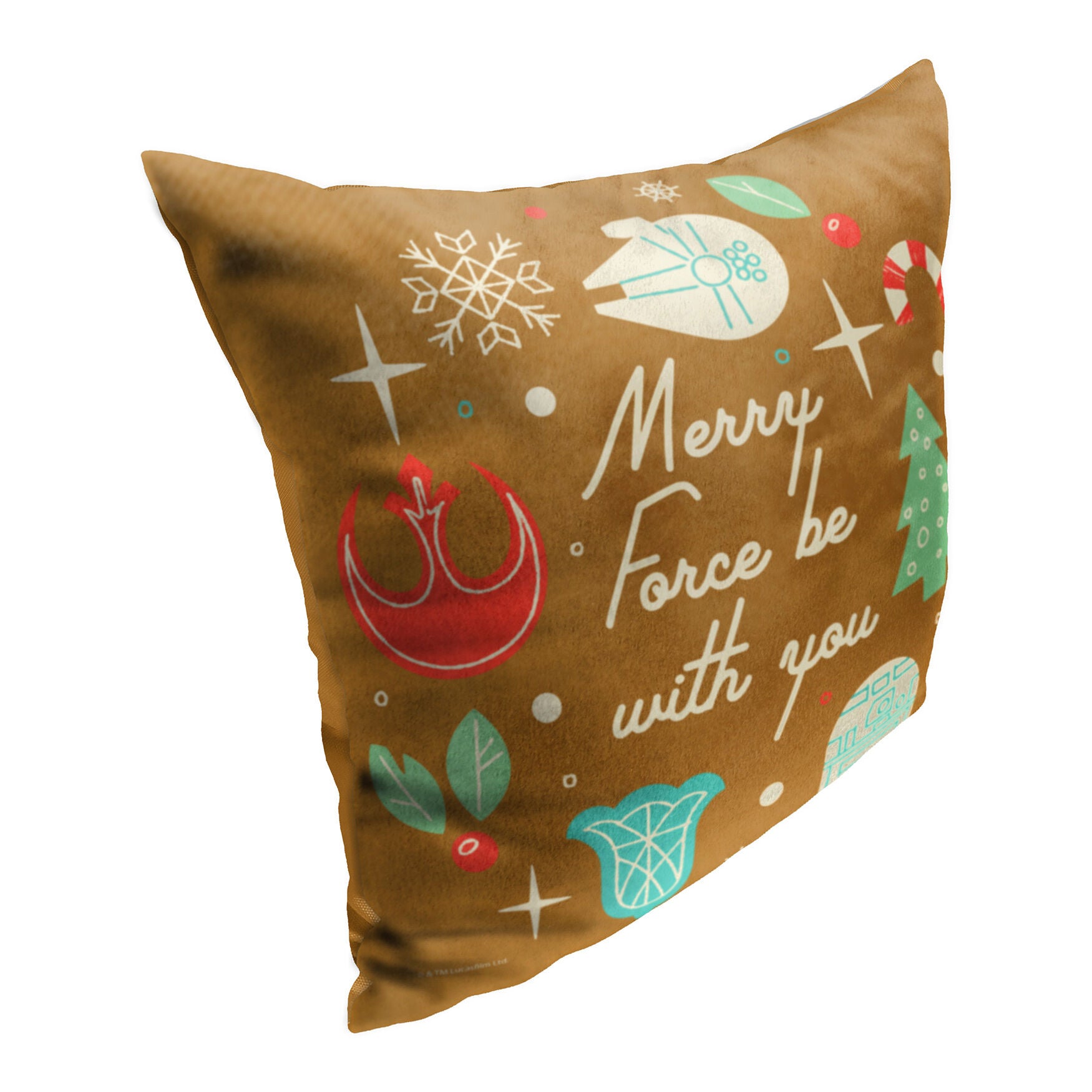 Star Wars Classic Merry Force Printed Throw Pillow, , on-hover image number 1