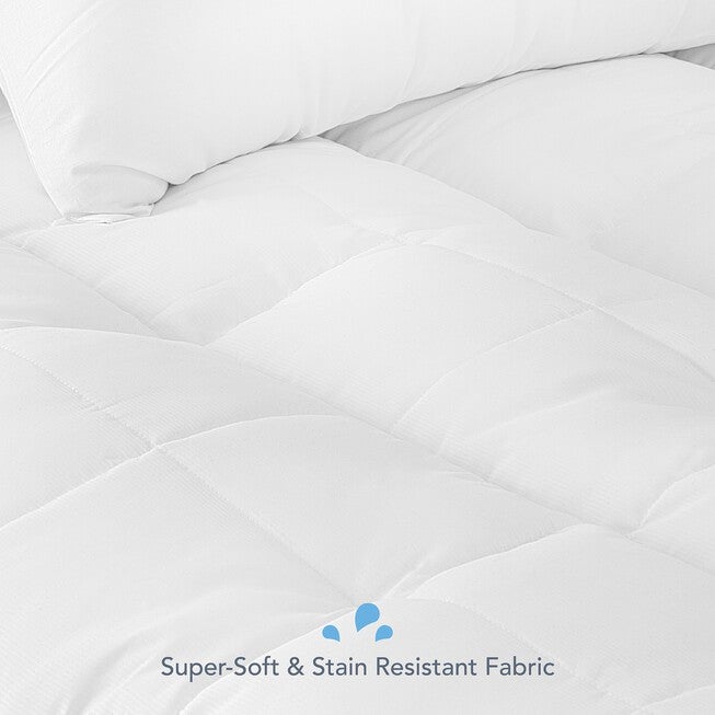 SensorPEDIC Supreme 3.5-Inch Shredded Gel-Infused Memory Foam Mattress Topper, , alternate image number null