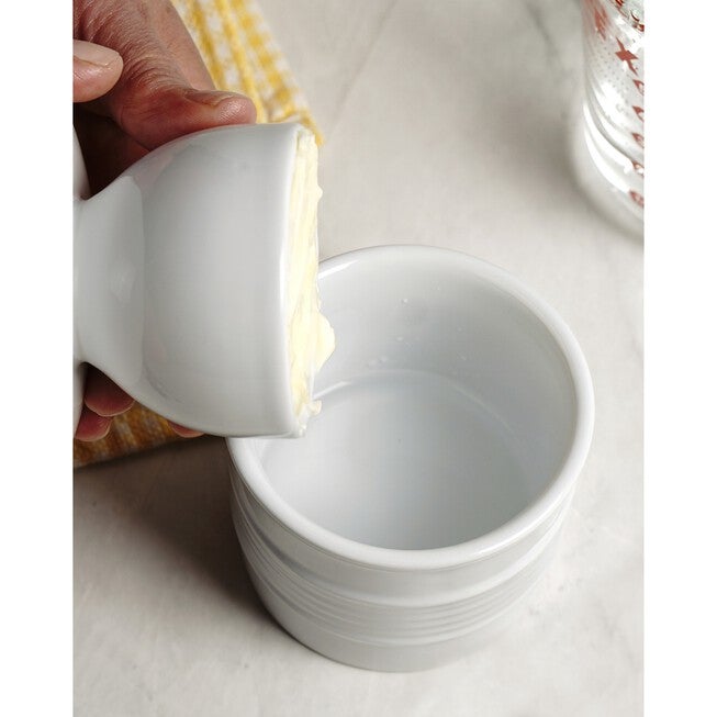 Stoneware Butter Pot - White, , alternate image number null