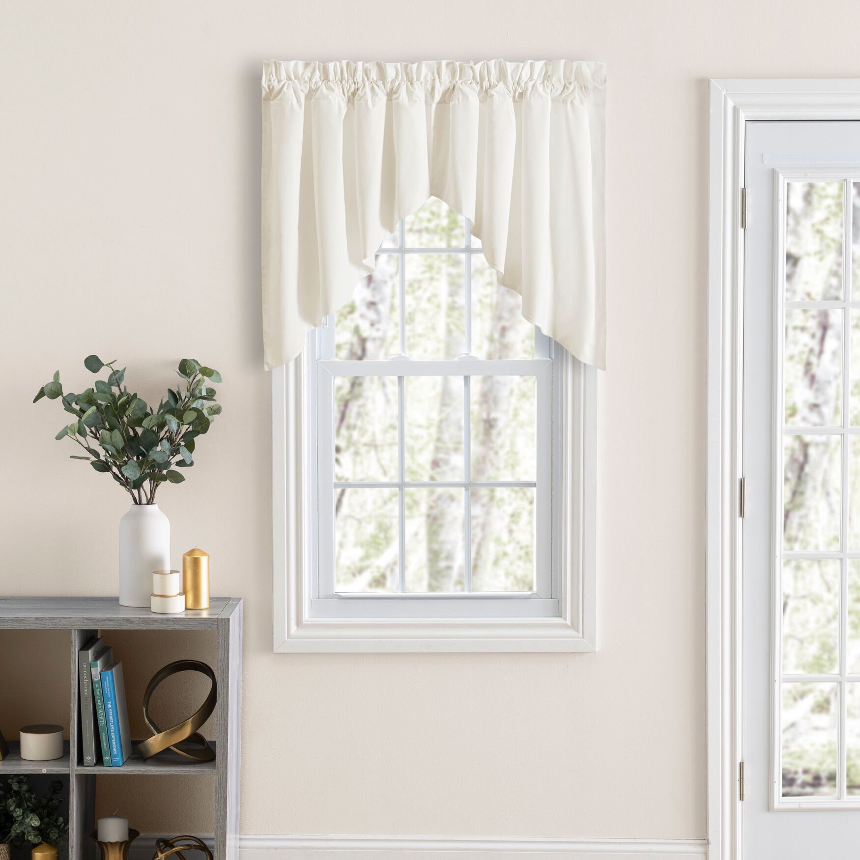 Classic Tailored Curtain Lined Swag, NATURAL, hi-res image number 0