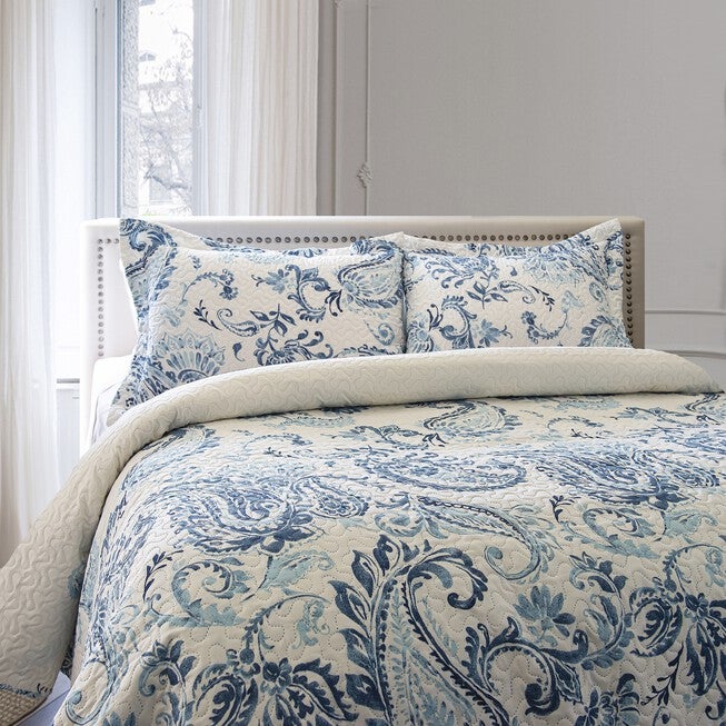 Kelly Paisley Printed Quilt Set, , alternate image number 2