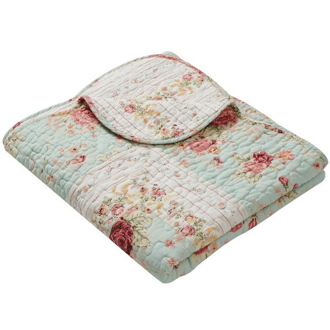 Antique Rose Throw Quilt, , on-hover image number 1