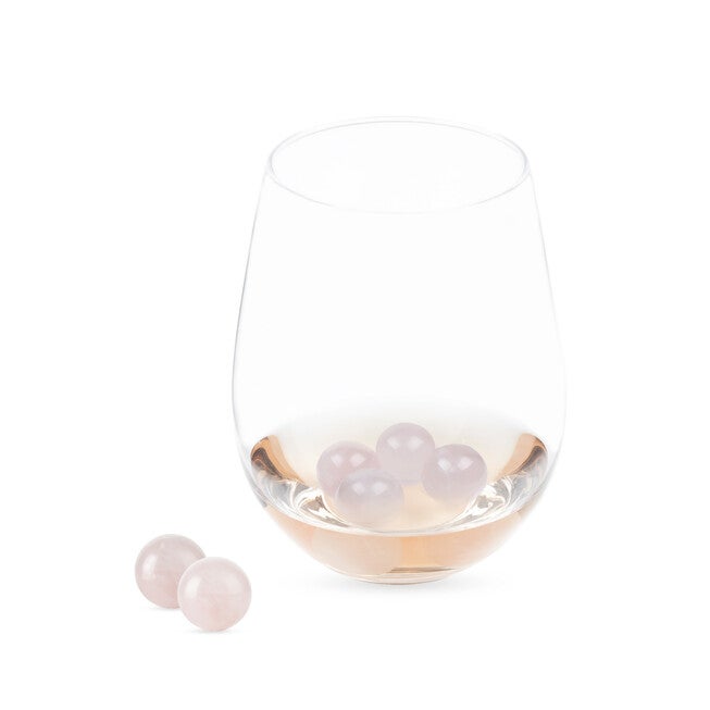 Rose Quartz Wine Gems Set Of 6, , alternate image number null