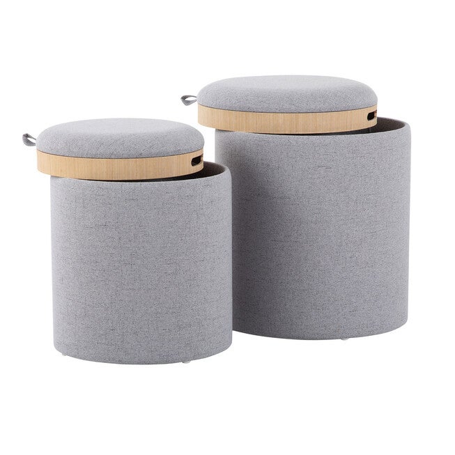 Nesting Ottoman Set, , alternate image number 2