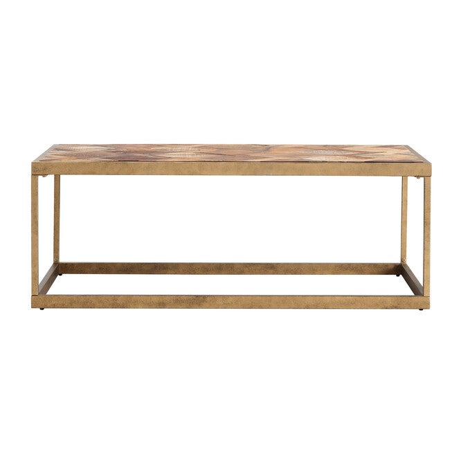 Dorville Patterned Reclaimed Wood Cocktail Table, , alternate image number 1