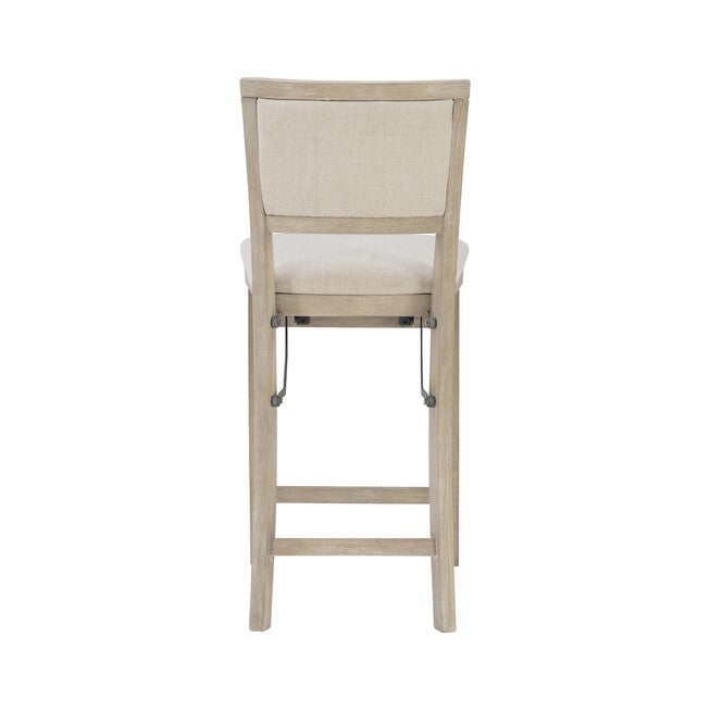 Keira Grey Wash Pad Back Folding Cnter Folding Stools, , alternate image number null