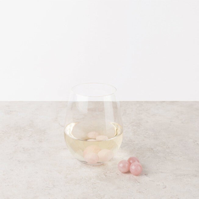 Rose Quartz Wine Gems Set Of 6, , alternate image number null