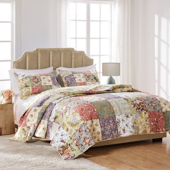 Blooming Prairie Quilt Set , SAGE, hi-res image number null