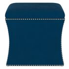 Microsuede Nail Button Storage Ottoman, , on-hover image number null