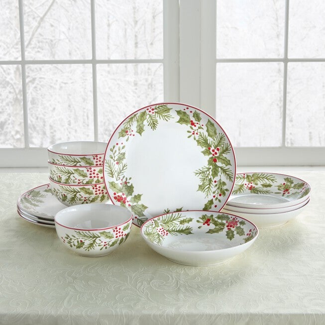 12-pc. Festive Berry Dinnerware Set, MULTI, hi-res image number 0