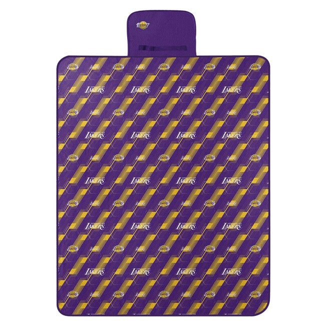 Lakers Hex Stripe Picnic Blanket, MULTI, hi-res image number 0
