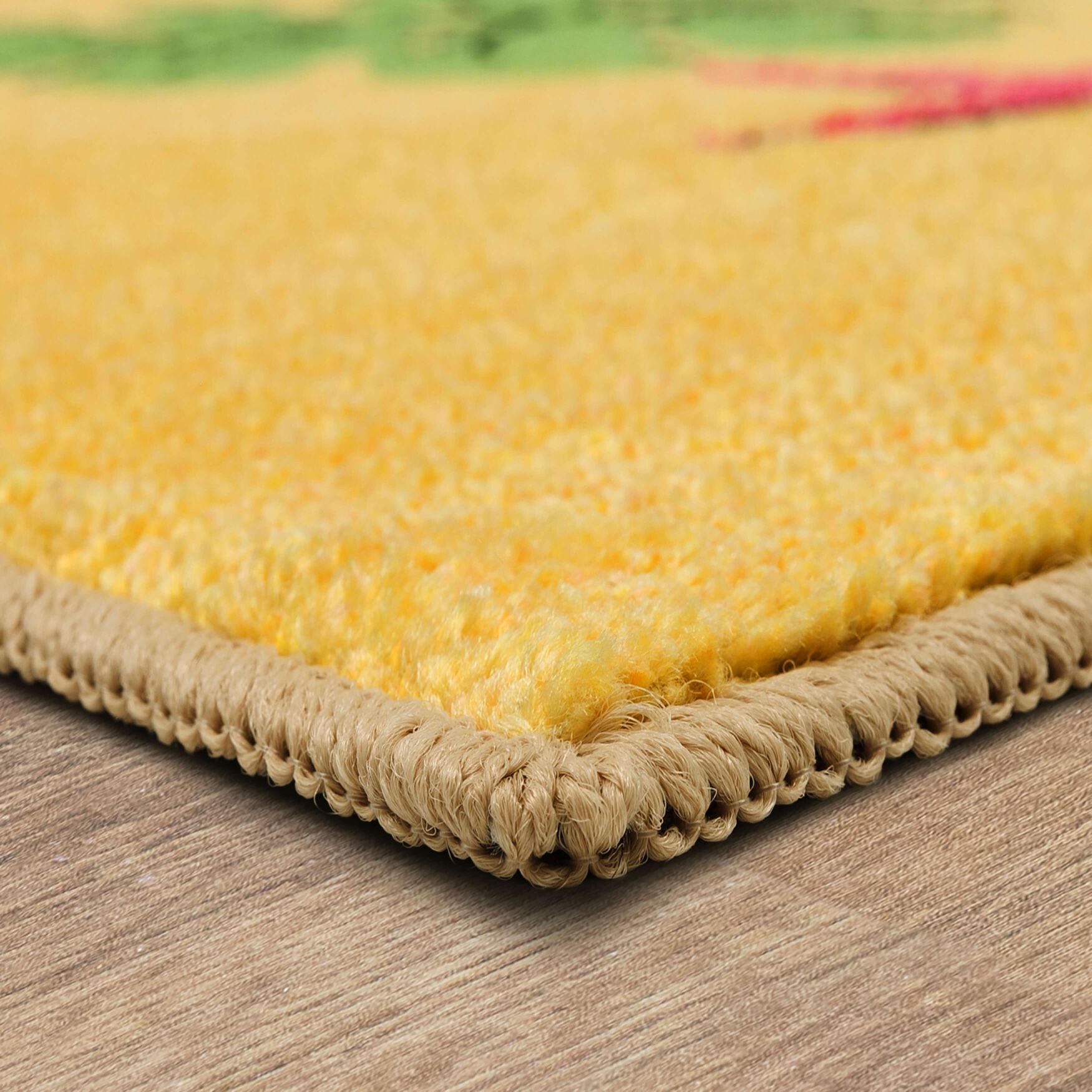 Beach Please Yellow Kitchen Rug, , on-hover image number 1