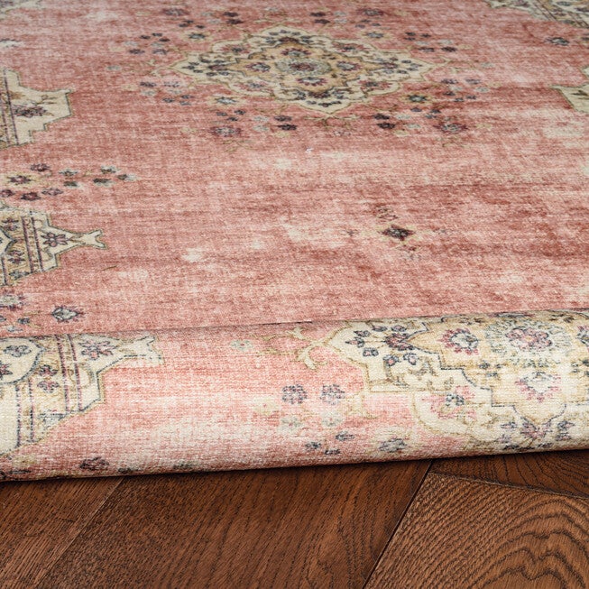 Washable Blanton Pink/Ivory Rug, , alternate image number 4