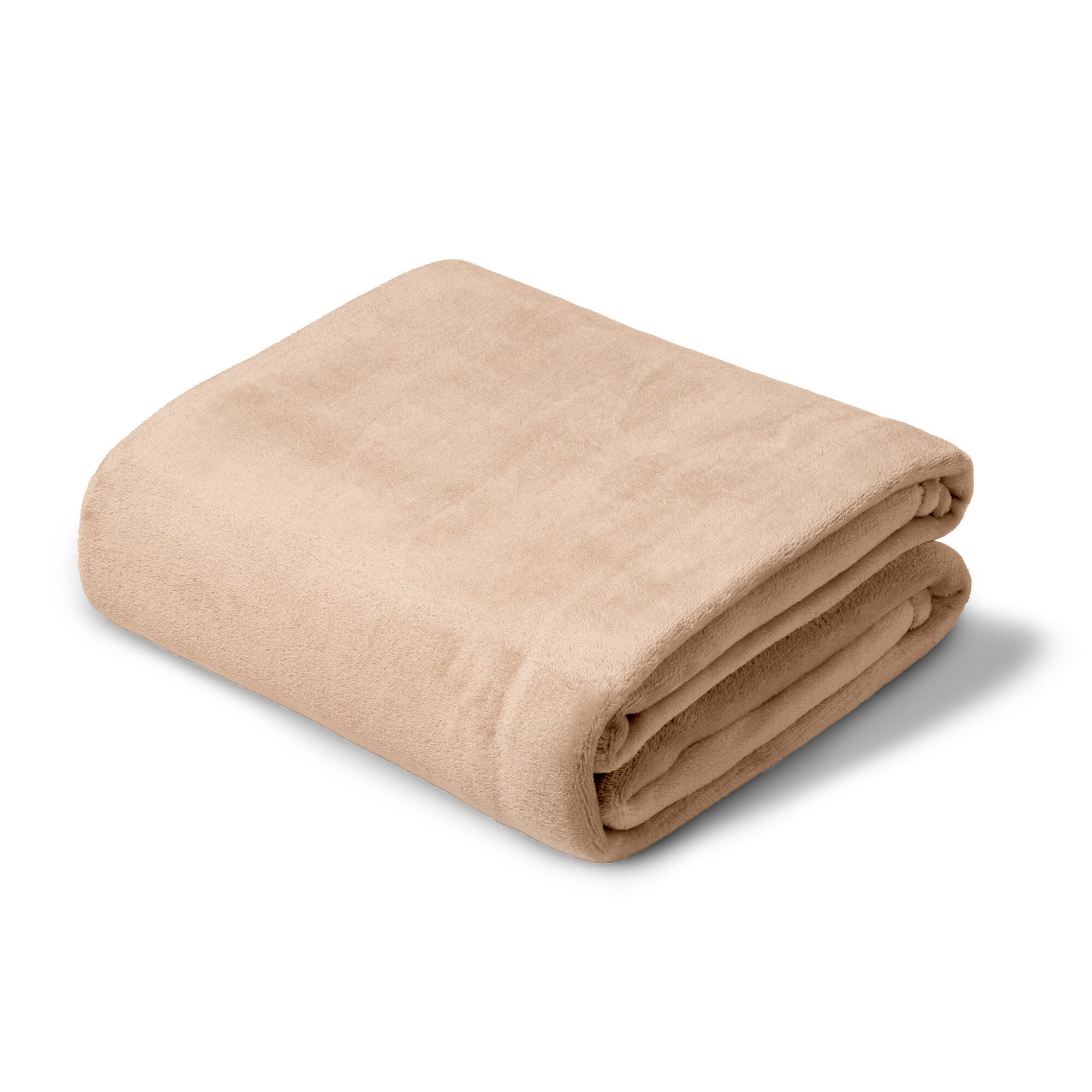 HGTV Super Luxe Faux Fur Throw Blanket Nomadic Desert 106 x 94 inches, BROWN, alternate image number 2