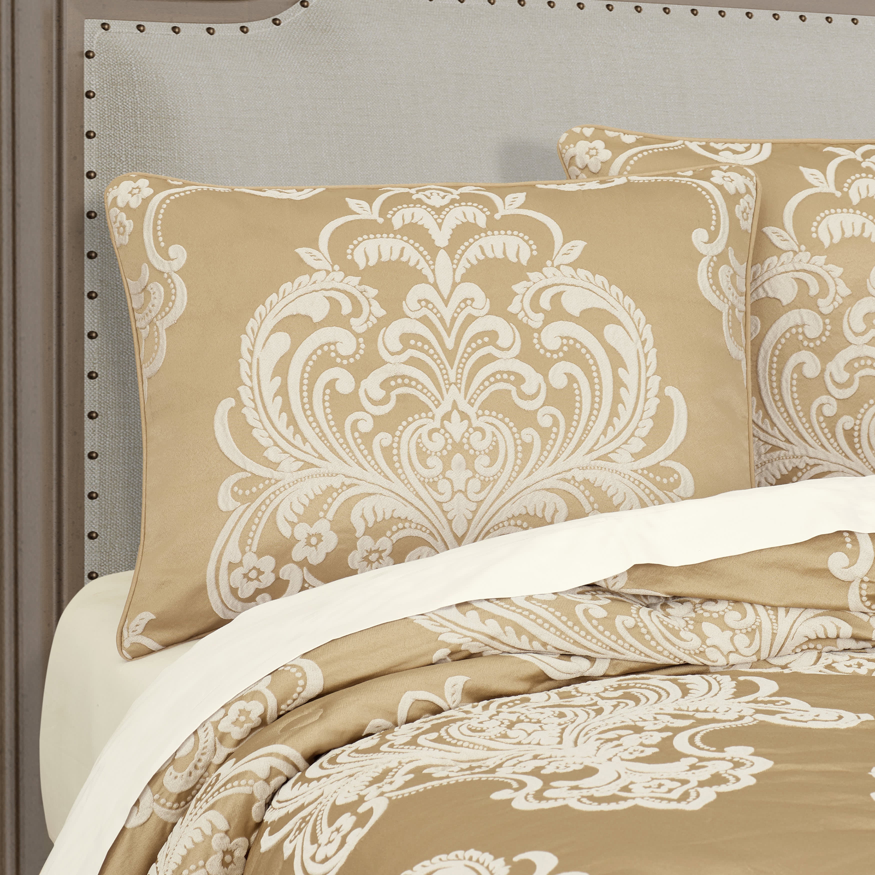 Potenza 4 Piece Comforter Set, GOLD, alternate image number 2