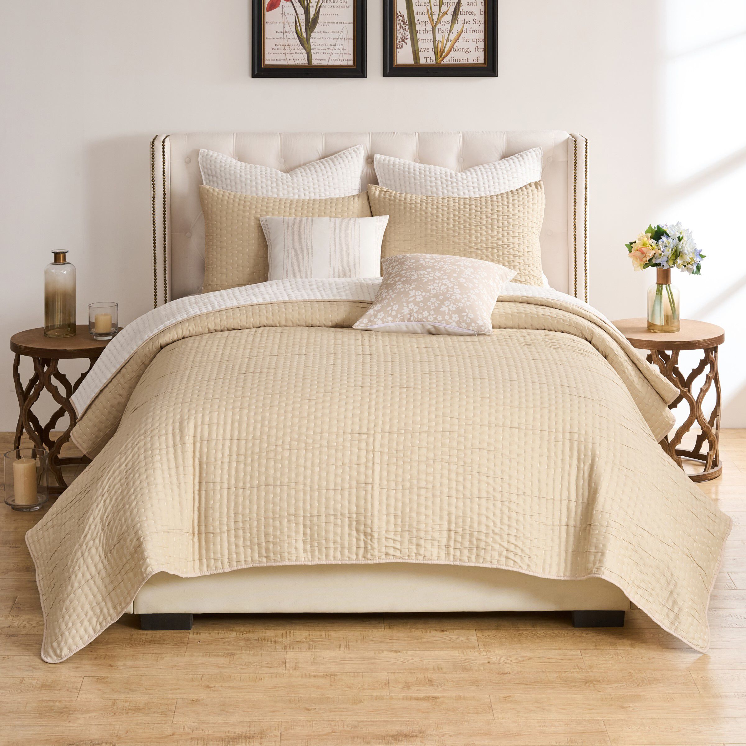 Homestead Rustic Farmhouse Matelass&eacute; Coverlet Set, NATURAL, alternate image number 5