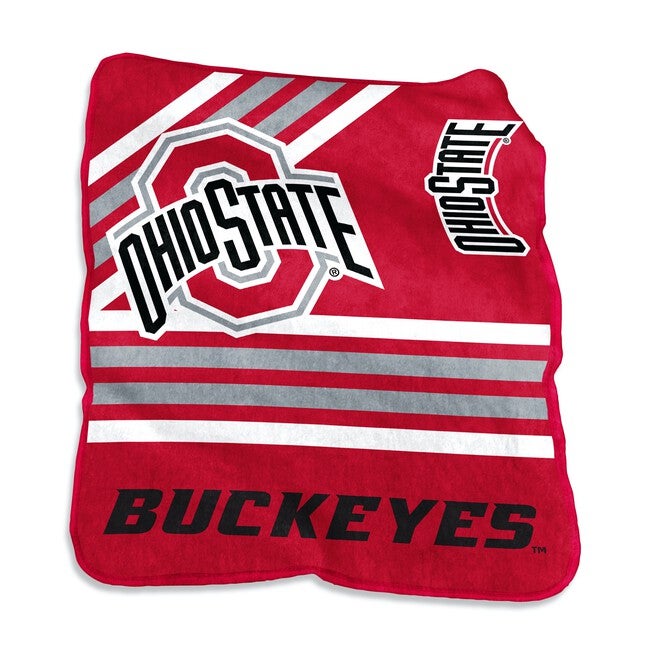 Ohio State Raschel Throw Home Textiles, MULTI, hi-res image number 0