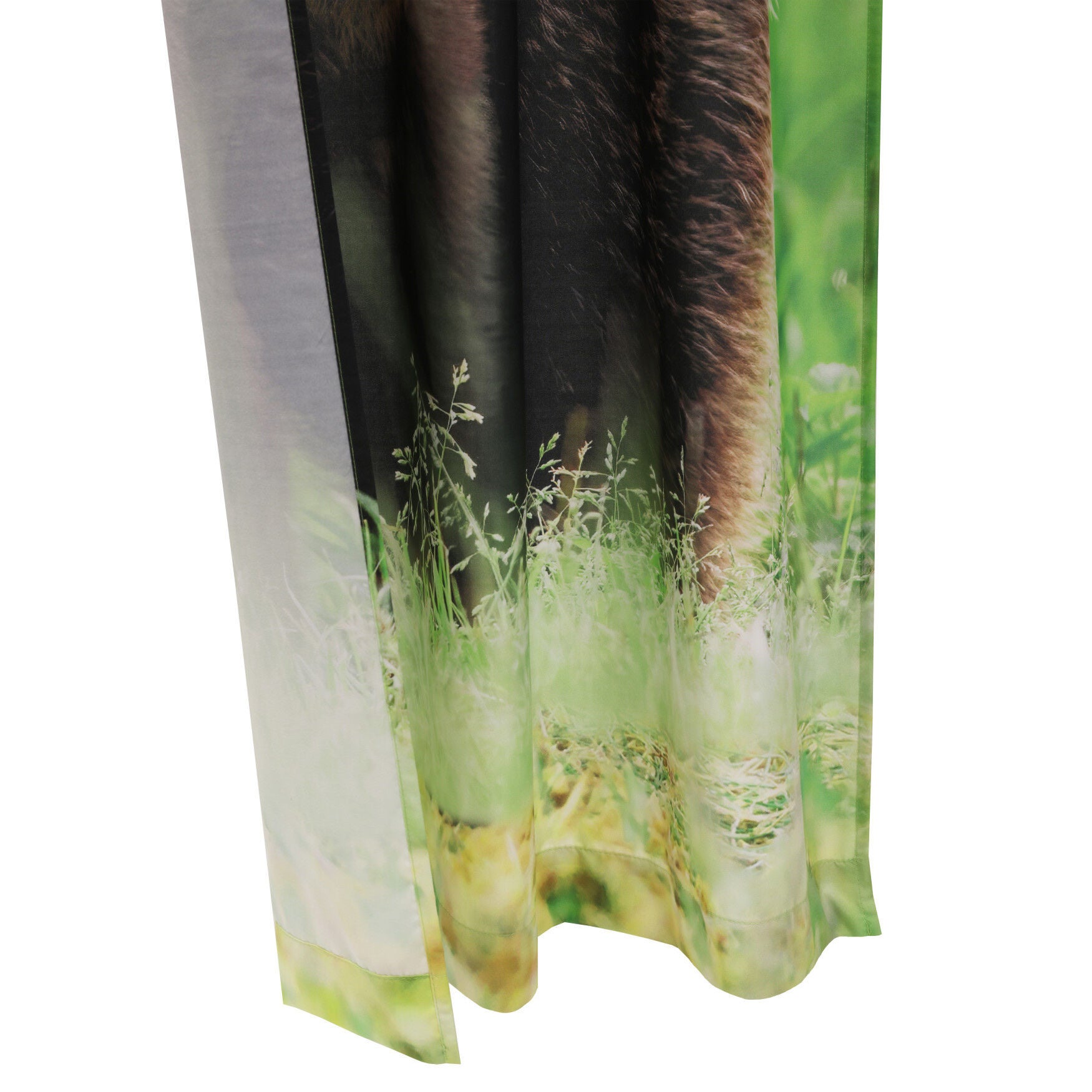 Photo Real Bears Light Filtering Pole Top Curtain Panel Pair, , alternate image number 4