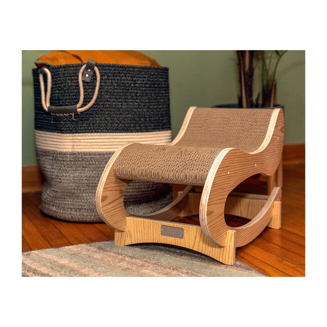Armarkat Real Wood Medium Wooden Cat Rocking Chair, Detachable Cat Swing Chair S1302 Cat Chair, , alternate image number 4