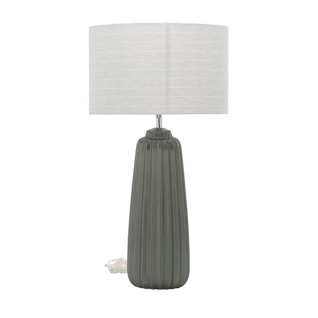Grey Ceramic Traditional Table Lamp, GREY, hi-res image number 0