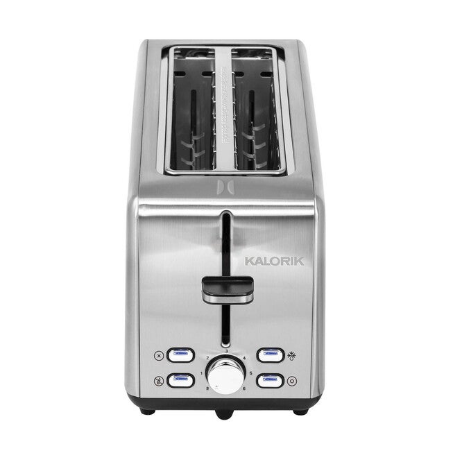 Kalorik Stainless Steel 4-Slice Long-Slot Toaster, STAINLESS, hi-res image number null