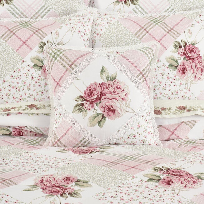 Bungalow 16 Inch Square Decorative Throw Pillow, ROSE, alternate image number 1