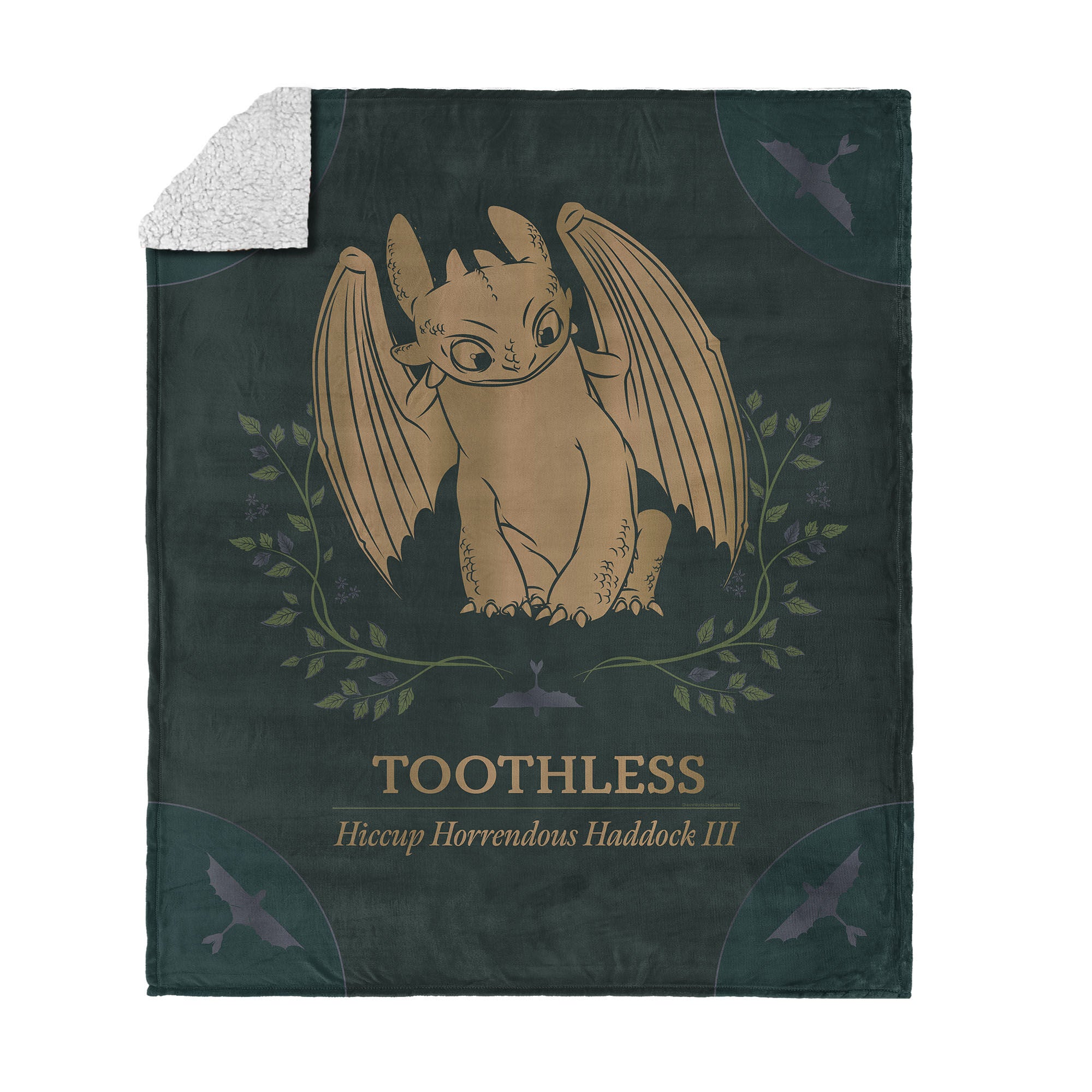 How to Train Your Dragon Hiccup and Toothless Silk Touch Sherpa Throw Blanket 50x60 inches, DRAGON, hi-res image number 0