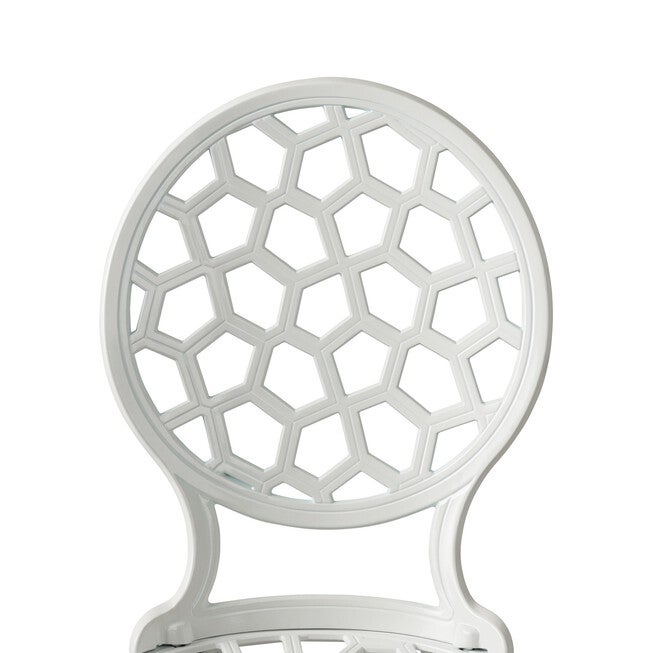 Vashon Aluminum 3-piece Bistro Set in White, , alternate image number null