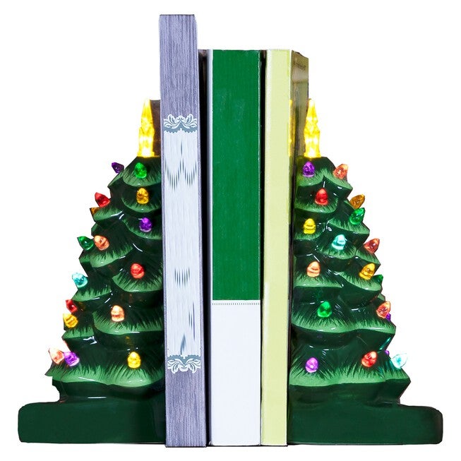 Ceramic Half Trees, Set of 2, , alternate image number 2