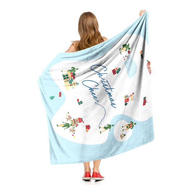 Wb Elf Christmas Cheer Silk Touch Throw Blanket, , alternate image number null