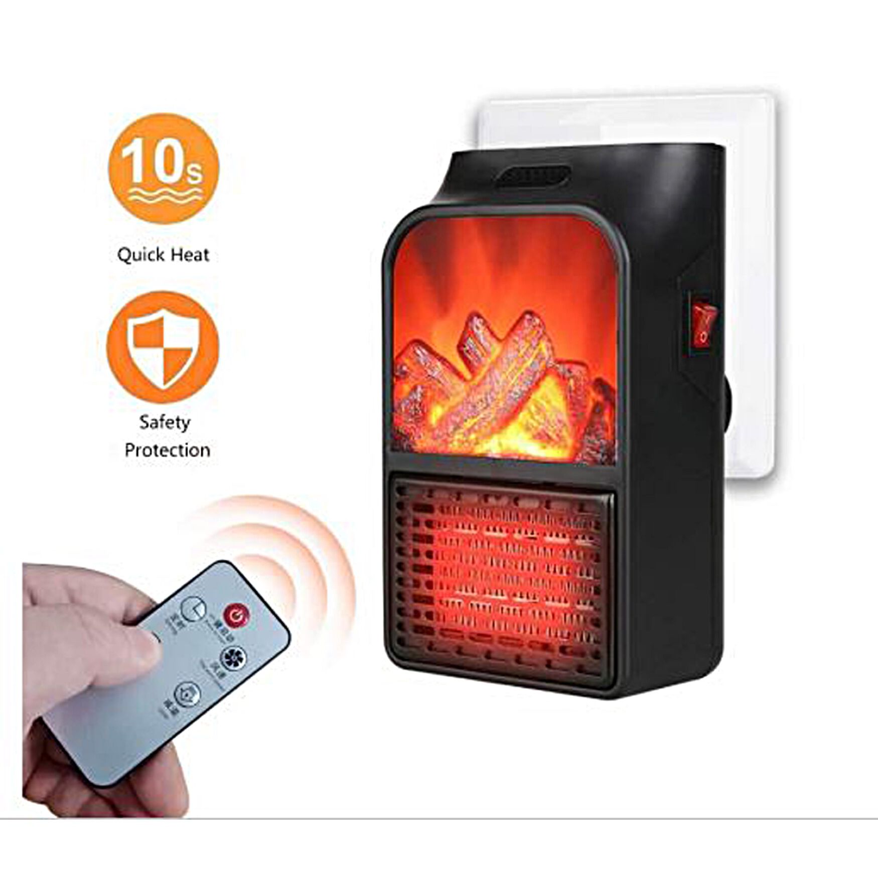 Insta Heater Flame, BLACK, hi-res image number 0