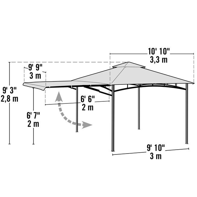 Redwood Gazebo 11 x 11 ft. Bronze, , alternate image number 7