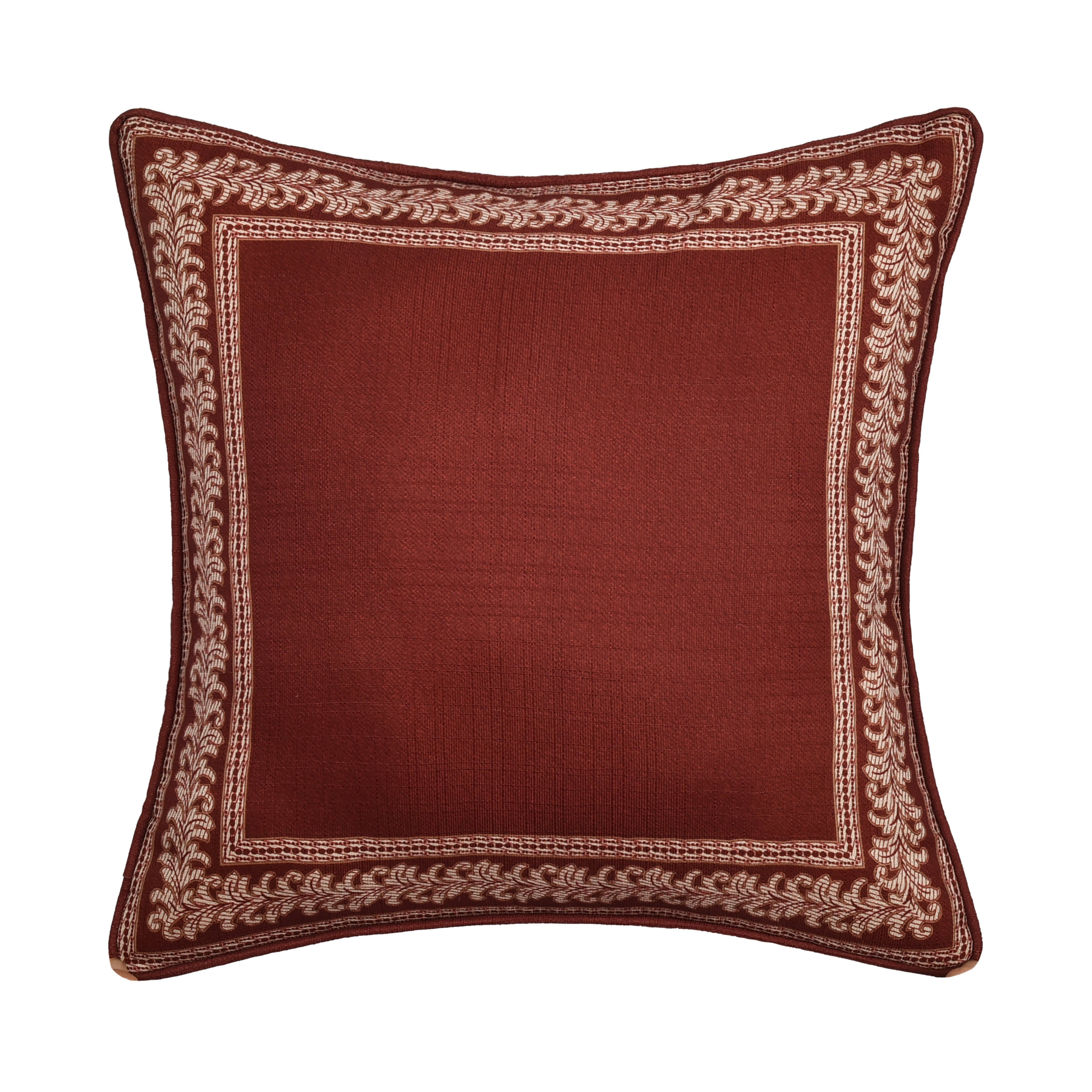 Lazia 18 Inch Square Decorative Throw Pillow, RED, hi-res image number 0