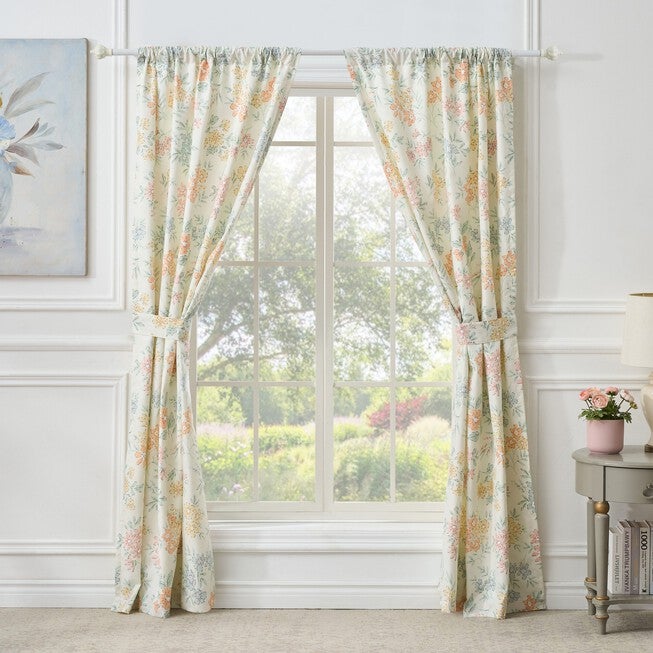 Greenland Home Fashions™ Chloe Window Curtain Panels, Set of 2, PASTEL, alternate image number 2
