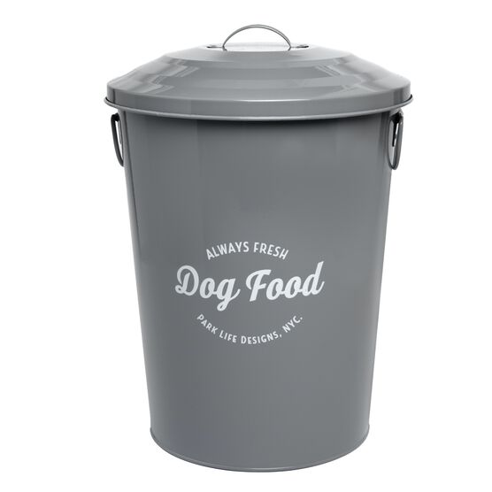 Andreas Grey Large 25Lbs Pet Dog Cat Food Bin, GREY, hi-res image number null