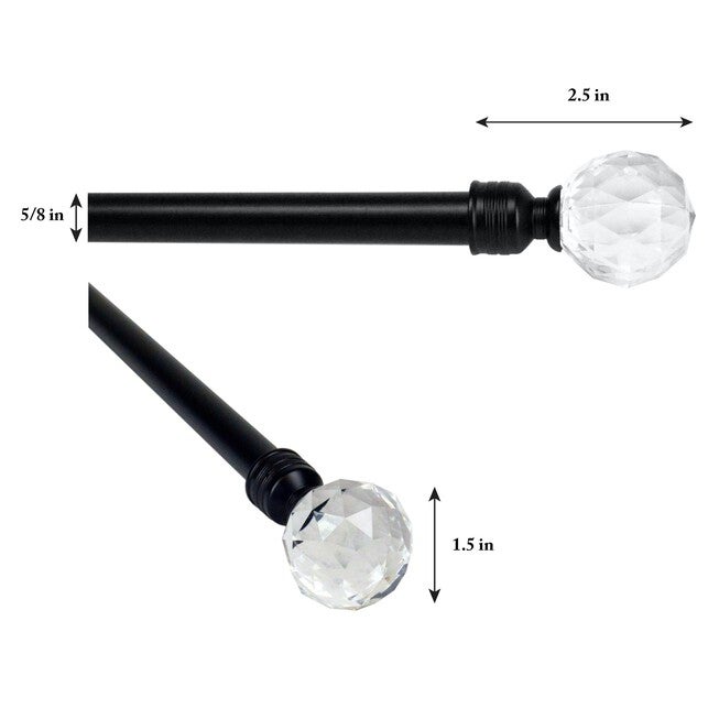 66 inches-120 inches Rod set with Disco Finial, , alternate image number null