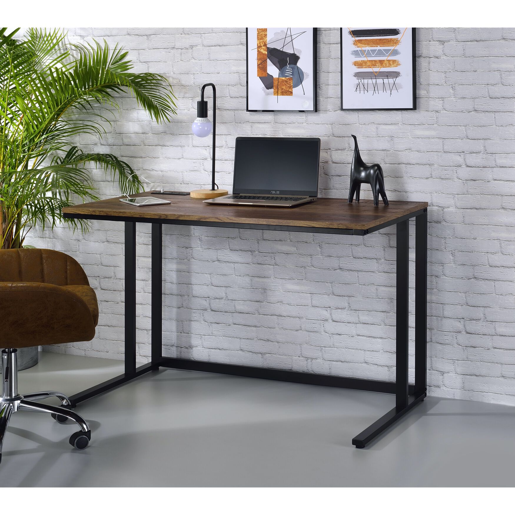 Built-In Usb Port Writing Desk, , alternate image number 8