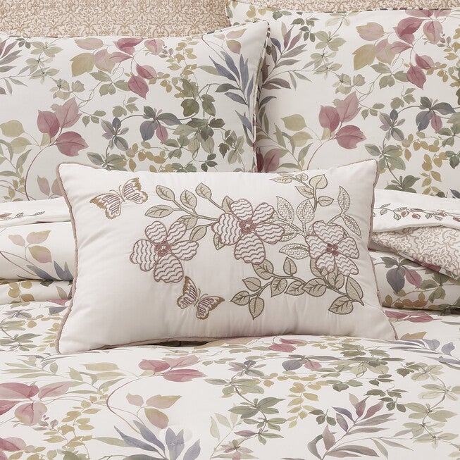 Rosewood Boudoir Decorative Throw Pillow, ROSE, alternate image number 1