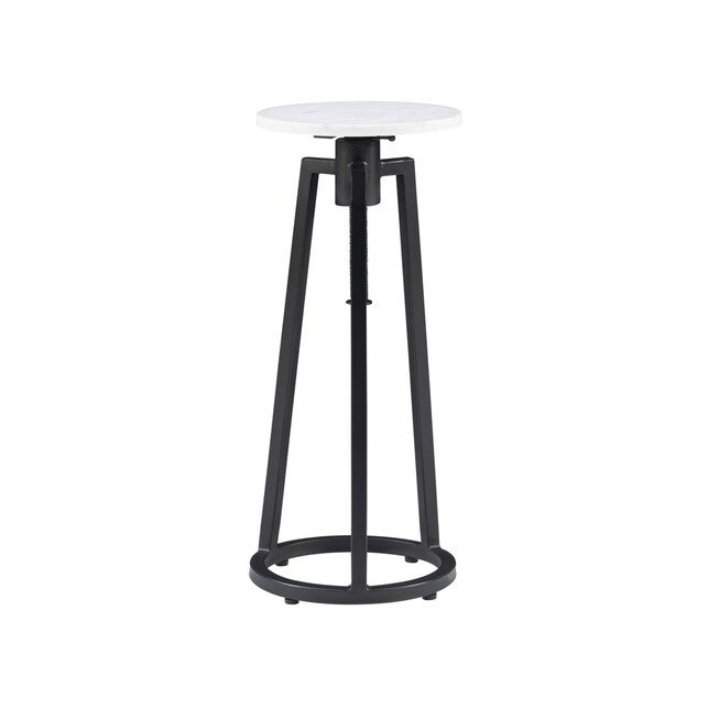Aurora White Marble Black Adj Drink Tbl Accent Tables (Including End Tables), , alternate image number 3