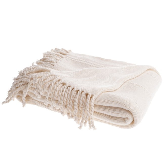 Battilo Home Cable Knit Woven Luxury Throw Blanket With Tasseled Ends, 50 inchesx60 inches, , alternate image number null