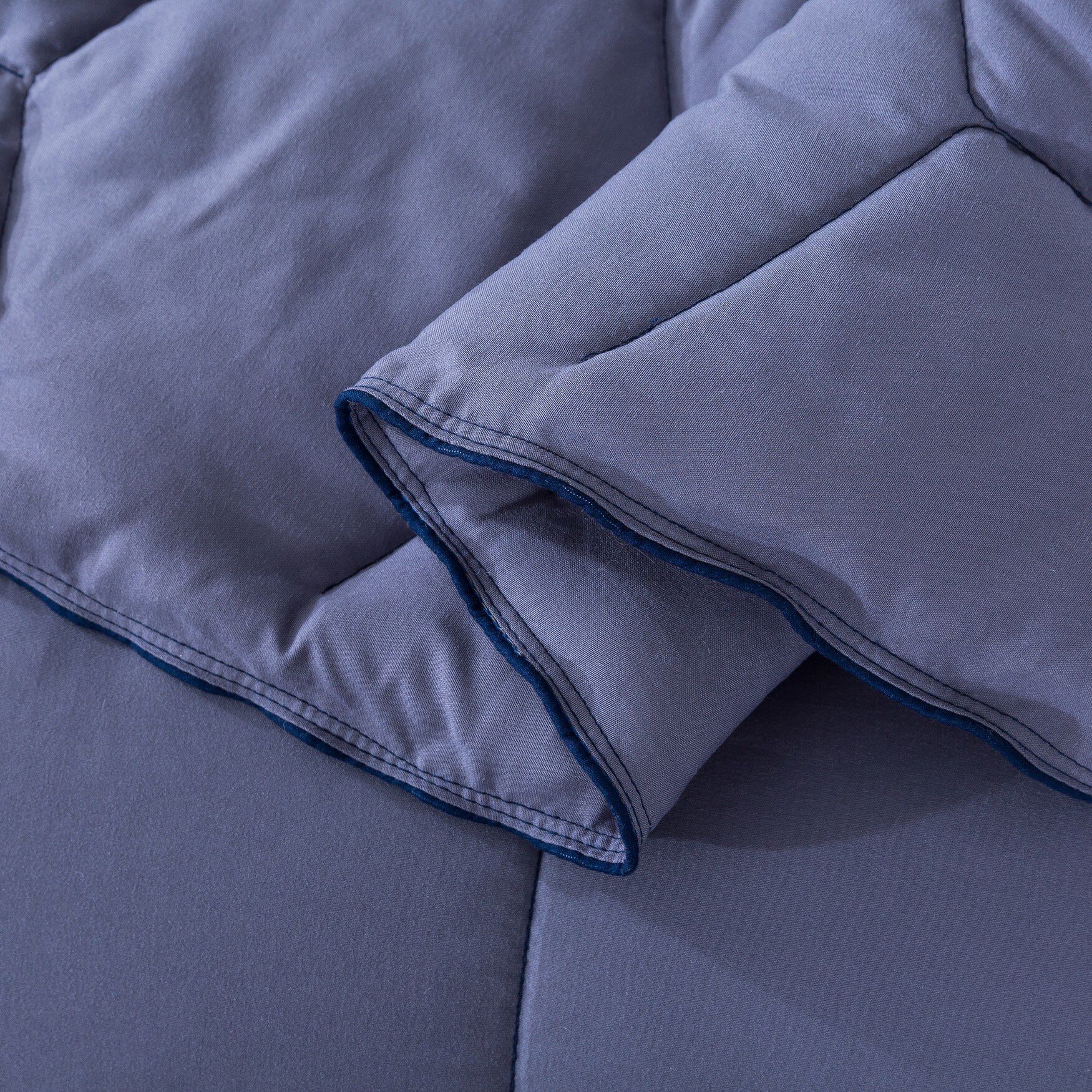 Honeycomb Down Alternative Blanket, Granite/Blue, , alternate image number 2