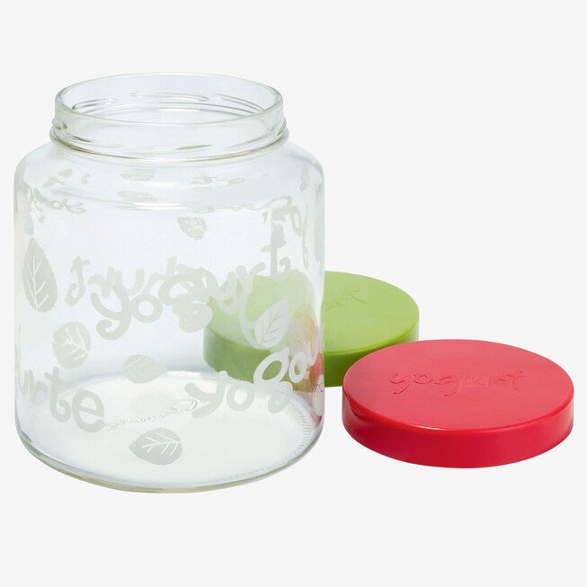 64 Oz Glass Jar with lid for Euro Cuisine YM260 - YM360 - YM460 Yogurt and Greek Yogurt Maker, , alternate image number 2